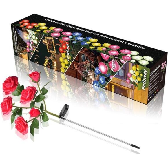 Outdoor Solar Garden Stake Lights,Upgraded LED Solar Powered Light - Picture 6 of 7